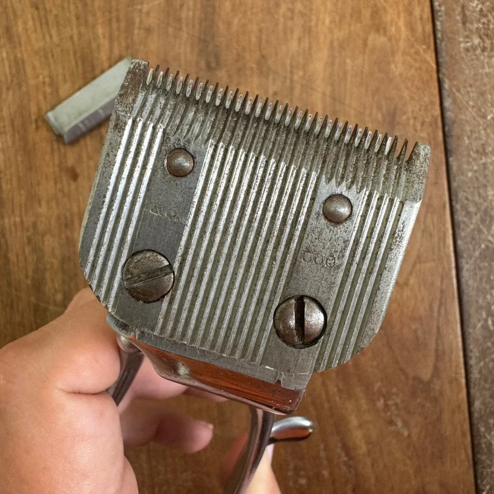 Vintage Ace Allover Manufacturing‎ Company Metal Manual Hair Clippers WORK
